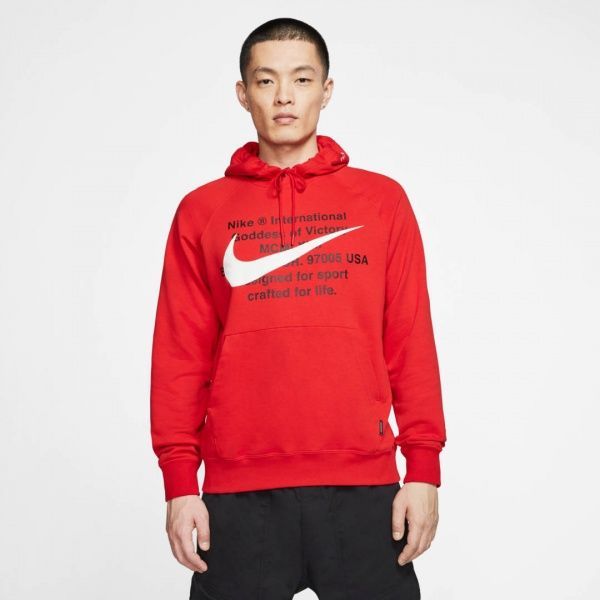 Джемпер Nike M NSW SWOOSH HOODIE PO FT CJ4863-657 р. 2XL червоний