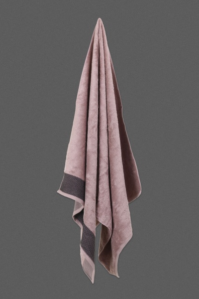 Набір рушників махрових Bamboo 50х90, 70х140 2шт темно-рожевий BILTEX 