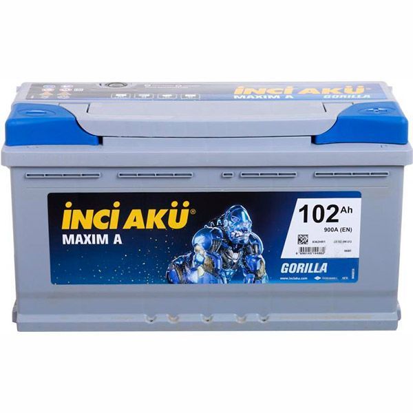 Акумулятор автомобільний INCI Maxim A (Gorilla) 102А 12 B L5 102 090 013 «+» праворуч