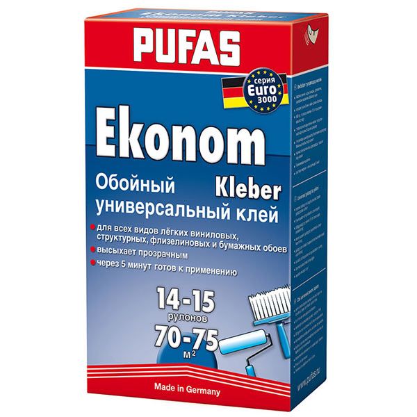 Клей для шпалер PUFAS Econom 500 г