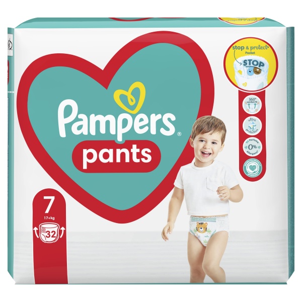 Підгузки-трусики Pampers Pants Розмір 7 (17+ кг) 32 шт.