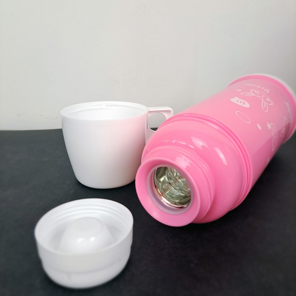 Термос GT118 Вухастики рожевий 450 мл Gusto