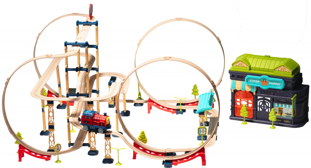 Железная дорога трюковая OTAMANKO Храбрый паровозик 532.02.29