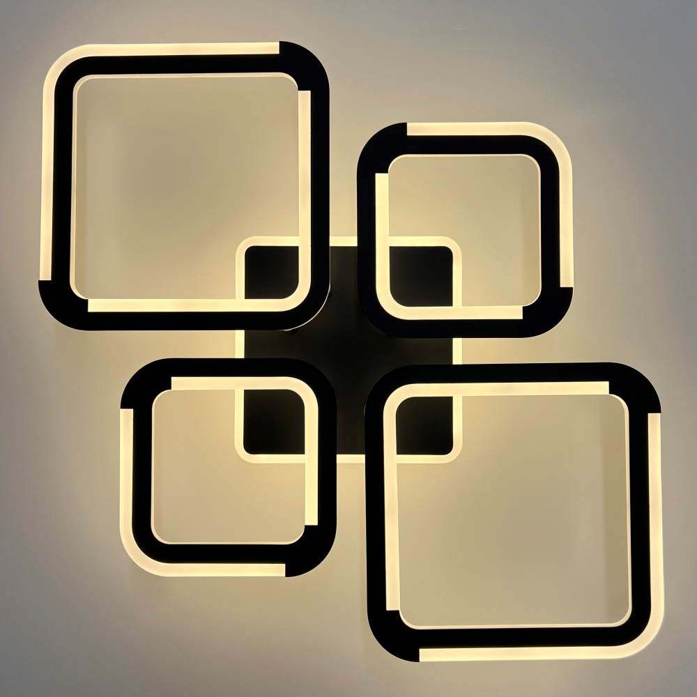 Люстра світлодіодна Luminaria 4x75 Вт LED-модуль [019] Black SELENA 75W 5S BLACK