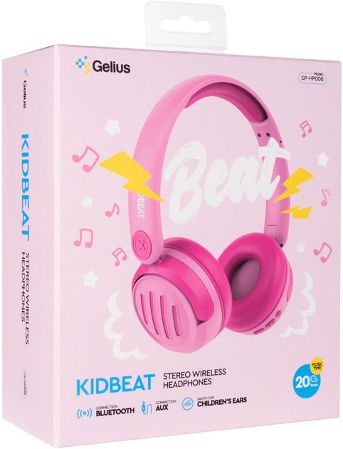 Навушники Gelius KIDBeat GP HP-008 pink (00000101286)