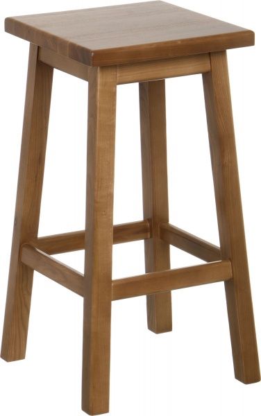 Табурет барный РПМК квадратный коричневый / дуб 