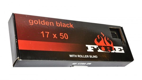 Решітка камінна з жалюзі 4FIRE 17х50 антік золото