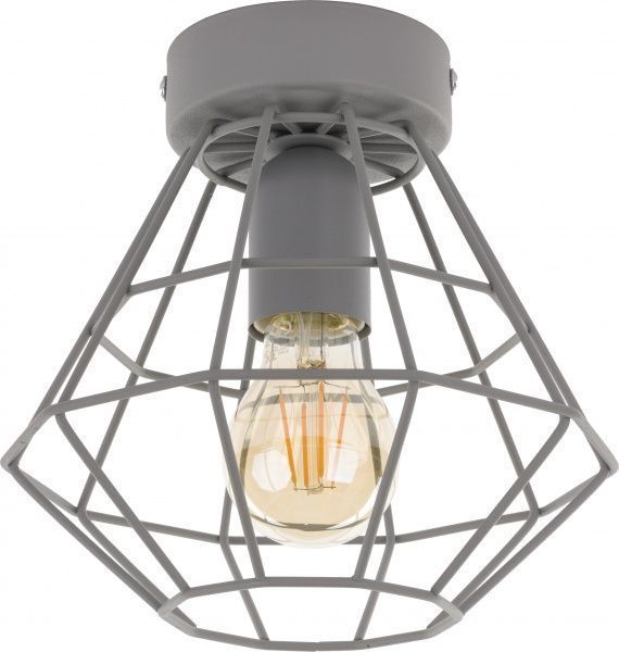 Люстра стельова TK Lighting Diamond 1x60 Вт E27 сірий 2293 