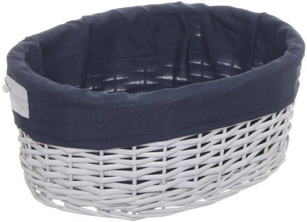 Корзина плетеная с текстилем 40x31x16 см XT12-4CD-3 