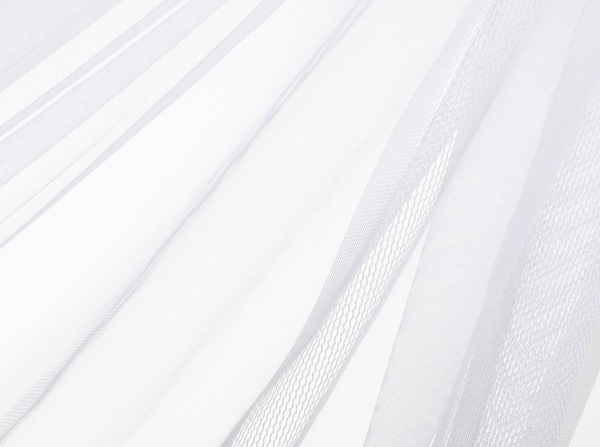 Ткань тюлевая сетка полоска 300 см шампань 