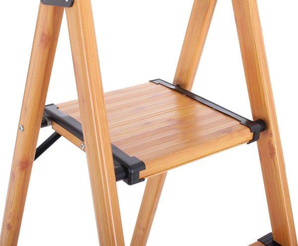 Лестница-стремянка Expert Tools декорированная под дерево с полочкой на 6 ступеней