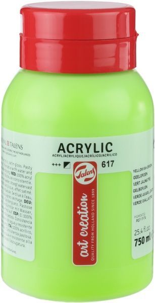 Фарба акрилова (617) Жовтувато-зелений 750 мл Talens Art Creation Royal Talens
