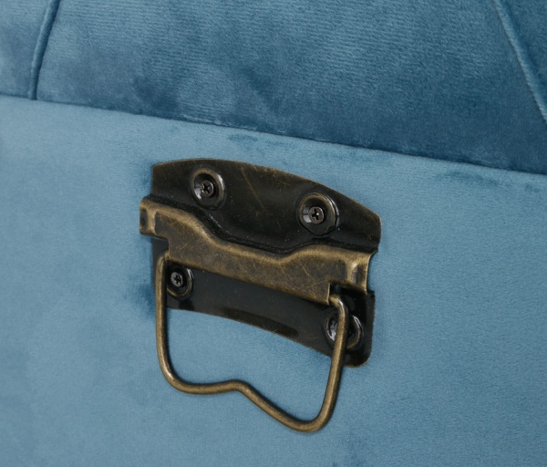 Сундук-пуф Велюр азур 57х30х29 см 