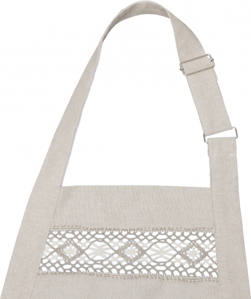 Фартук кухонный ШАЛЕ Натюрель с кружевом La Nuit