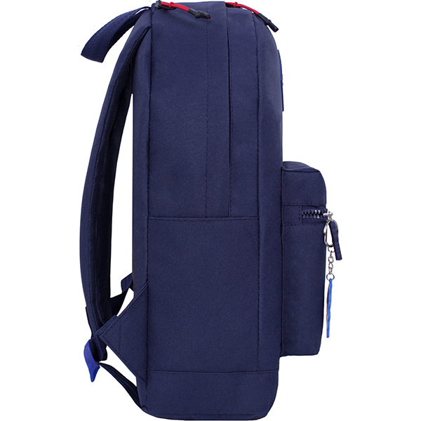 Рюкзак молодежный Bagland с капюшоном Hood W/R 17 л 54466 чернильный / сетка красная 482