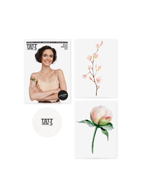 Тату временное TATTon.me Rose Spring set
