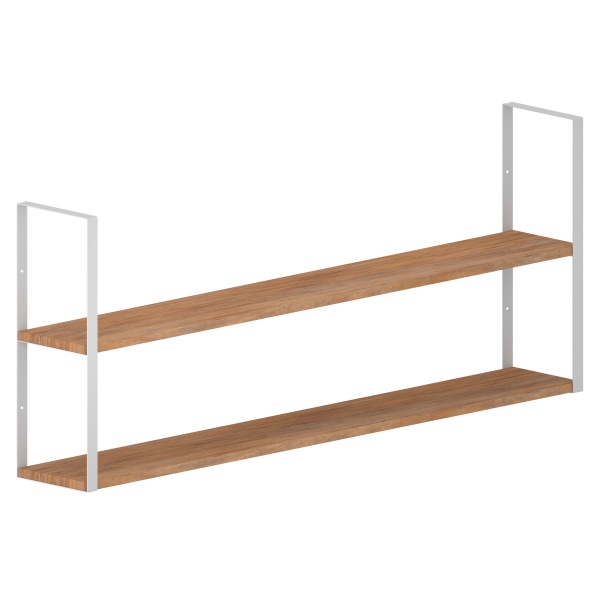 Кронштейн для полок Valore Прямоугольник двойной Loft SW-DR-21 белый