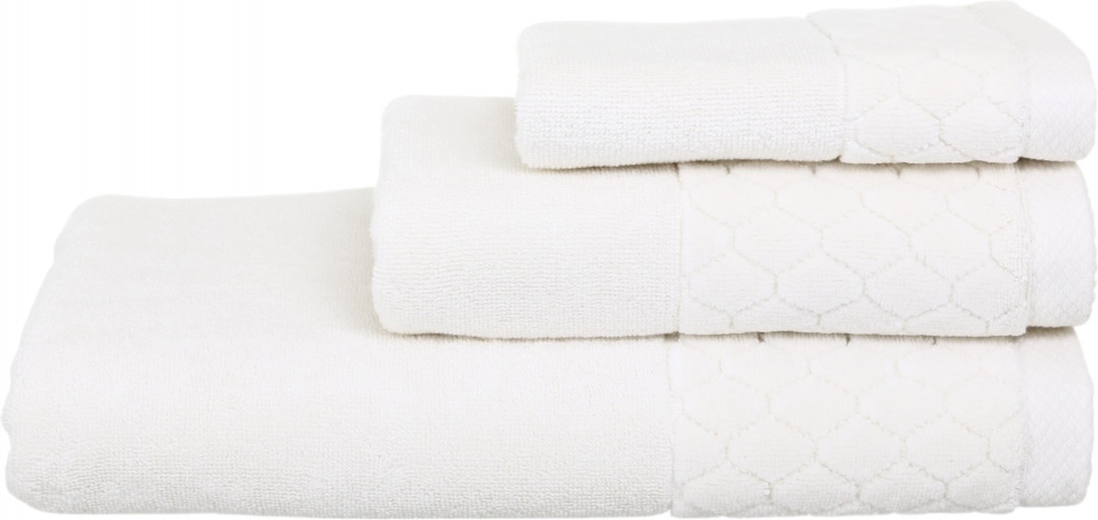 Рушник махровий VELOUR CELLS 33x50 см айворі La Nuit