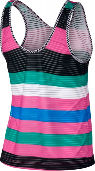 Майка Nike W NKCT DRY TANK PR MB NT AJ8675-623 р.S різнокольоровий