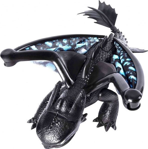Игрушка Spin Master Как приручить дракона 3: фигурка делюкс дракона Беззубик со световыми и звуковыми эффектами 
