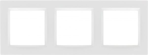 Рамка тримісна Simon SIMON10 універсальна білий CR3/11