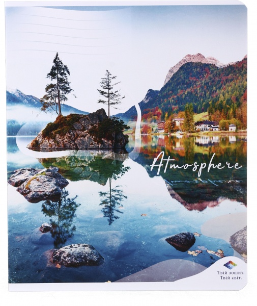 Тетрадь школьная уф-лак 30 листов в линейку в ассортименте