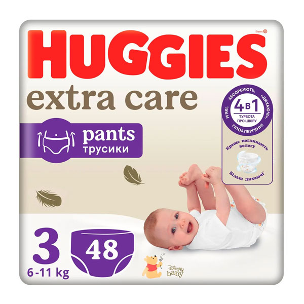 Подгузники-трусики Huggies ES Pant (3) Mega 6-11 кг 48 шт.
