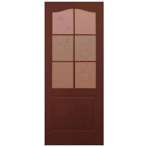 Дверное полотно ОМиС Класика ЗС+КМ 600 мм орех