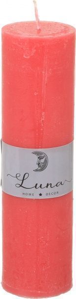 Свеча Рустик Цилиндр красный 55х200 мм Luna