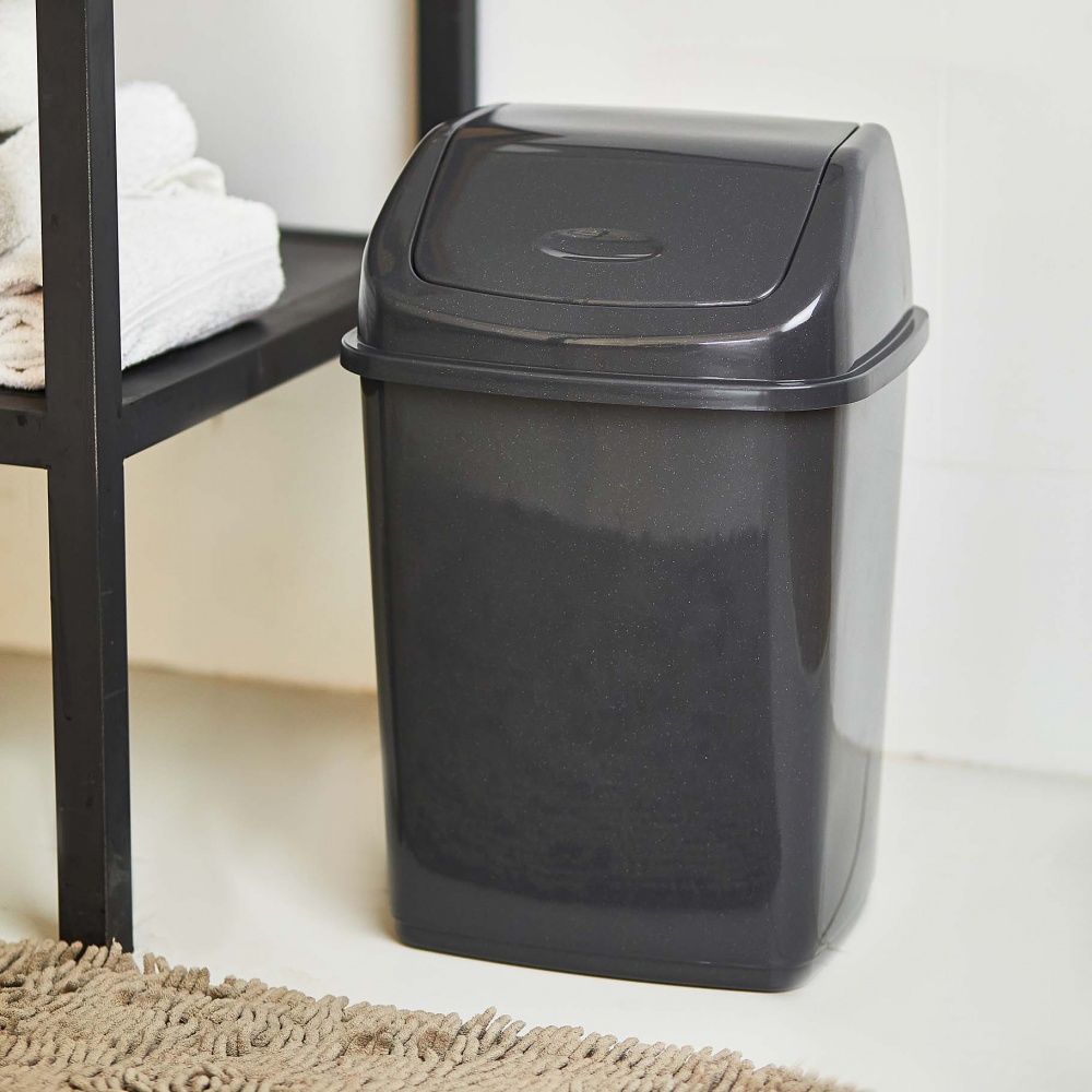 Відро для сміття Алеана 18 л сірий графіт 122065