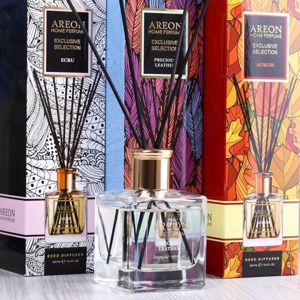 Аромадиффузор для дома АРЕОН Exclusive selection Драгоценная кожа 150 мл 