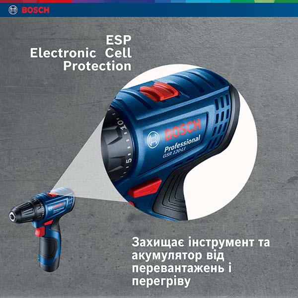 Шуруповерт акумуляторний Bosch Professional GSR 120 Li 06019G8000