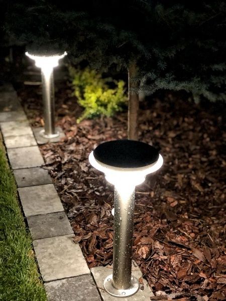 Світильник на сонячній батареї Ledvance Endura Style Solar Sensor Post 6 Вт IP44 нержавіюча сталь 