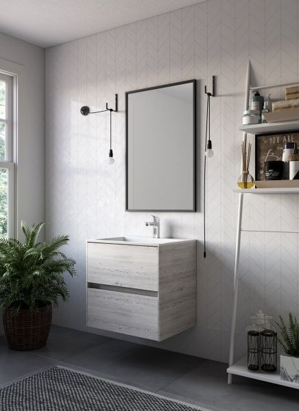 Тумба підвісна Грейд Preference N2 80 МДФ дуб глазго під ум. Пандора 80