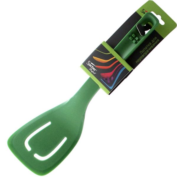 Лопатка Sacher с прорезями зеленая