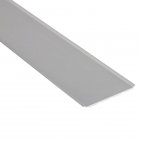 Порожек алюминиевый 40 мм Braz Line рифленый без отверстий 900 мм серебро 