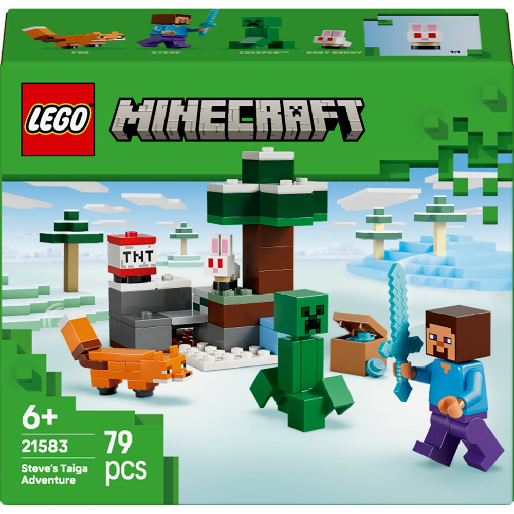 Конструктор LEGO Minecraft Приключения Стива в тайге 21583