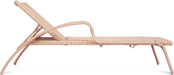 Шезлонг Bella Vita Маврикий бежевый 70x181,5 см 