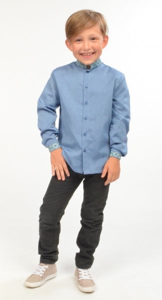 Сорочка Едельвіка 1121-18/00 р.134 блакитний 1121-18/00 