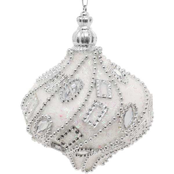 Игрушка новогодняя Ювелирка SDB58280IW 80 мм