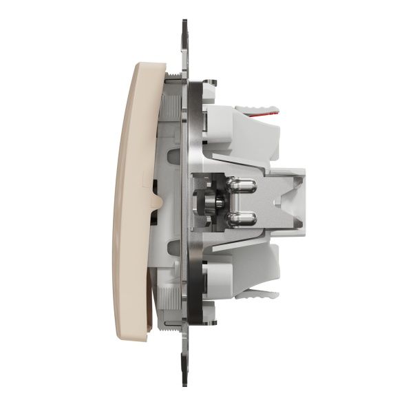 Переключатель проходной одноклавишный Schneider Electric Sedna Design без подсветки 10 А 250В бежевый SDD112106