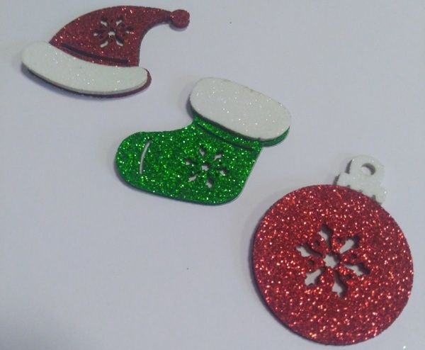 Набор декоративных изделий Праздничный 6 шт. 125145 Діамантові ручки