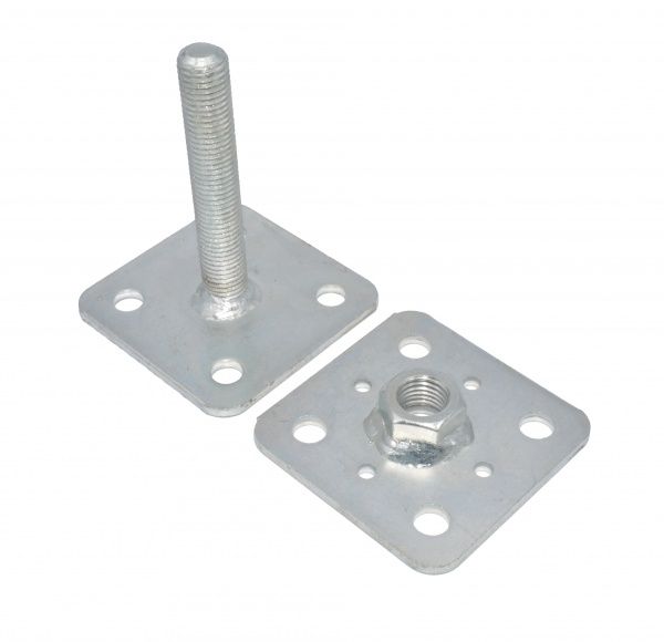 Опора колони регулююча Н 30-100 мм 80x80 мм 4 мм 1 шт. 