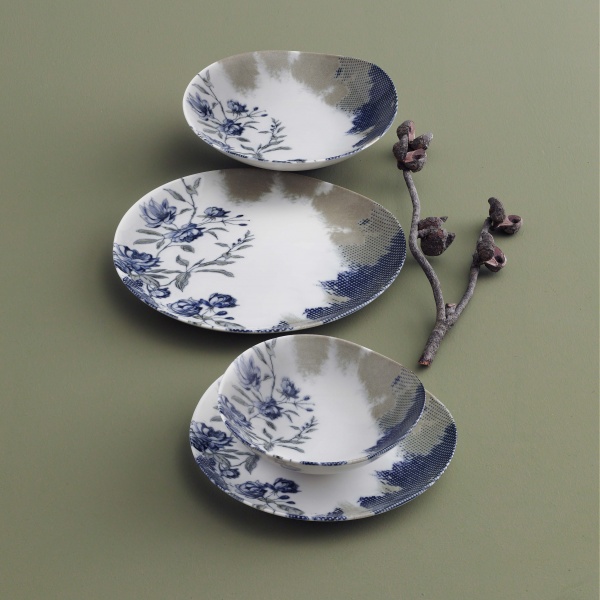 Тарілка обідня Blue Flowers Gural 20 см Gural Porselen