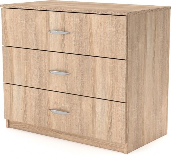 Комод Компанит 3Б дуб сонома/дуб сонома 