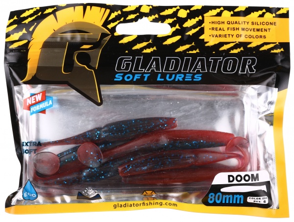 Силикон Gladiator 1079 75 мм 6 шт. DOOM - 3,2 #4