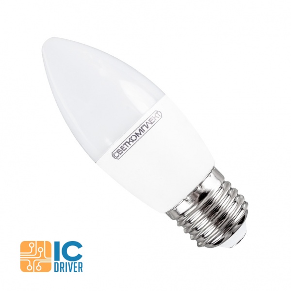 Лампа світлодіодна Светкомплект 9 Вт C37 матова E27 220 В 3000 К 