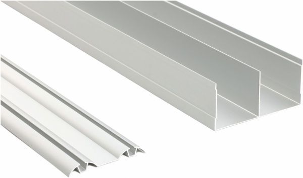 Направляющие рейки Doros 3 м 90x55 мм серебристый