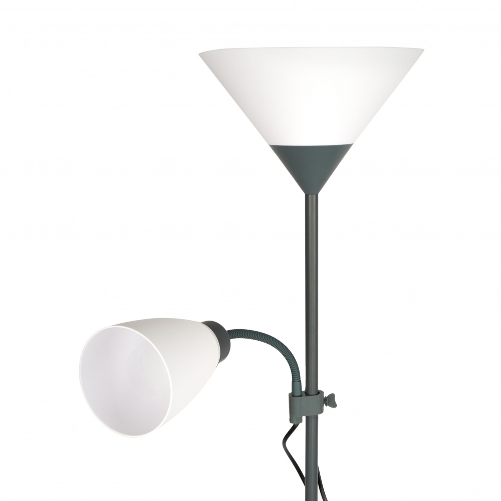 Торшер Berger 1050-FL-2 Grey 40 Вт Е27 серый 1050-FL-2 Grey