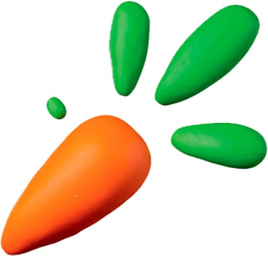 Набор пластики Fimo Веселая морковка 2 цвета 42 г 